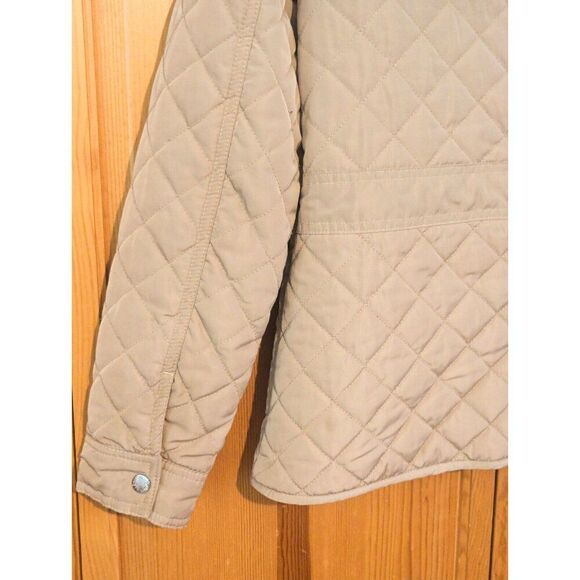 Telluride Snap Front Tan Diamond Quilted Jacket Women's Size Medium - Picture 14 of 14